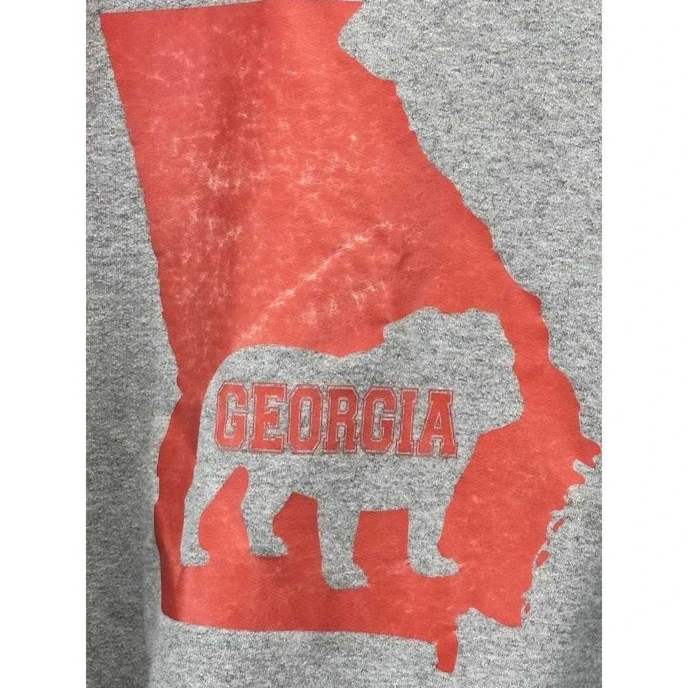 University Of Georgia UGA Bulldogs Sweatshirt Sz XXL 2XL Grey Unisex Graphic